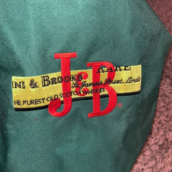 J&B Old Scotch Whiskies Strap Shoulder Sling Bag Backpack Green Embroidery Logo - Picture 5 of 6